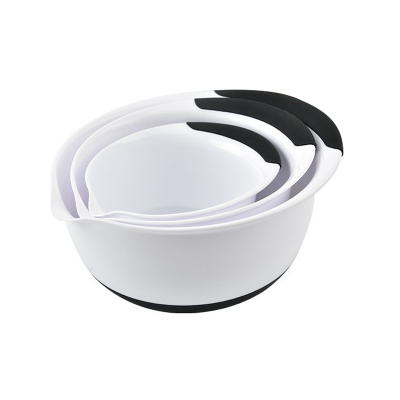 Superhostmart 3PC Mixing Bowl Set – White color