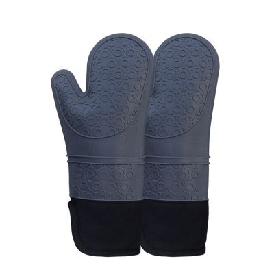 Merry Home Heat Resistant Silicon Gloves – Red/Gray color