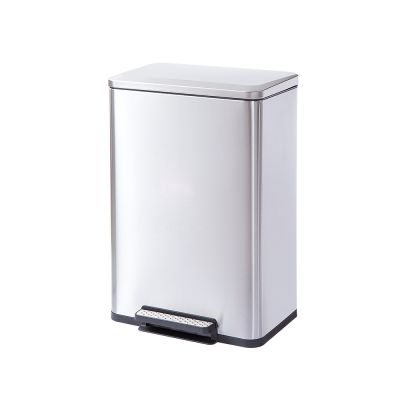 Stainless steel trash can