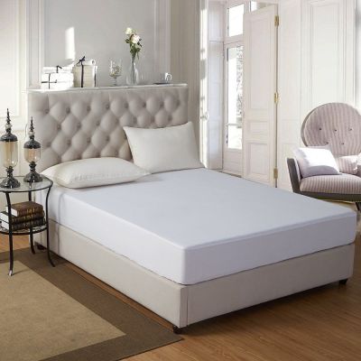 Water Resistant and Non-Allergenic Mattress Protector – King/Queen, white color
