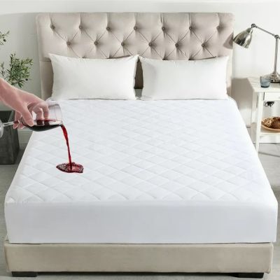 MERRY HOME Quilted Fitted Waterproof Mattress Pad