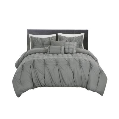 7 Pieces Bedding Comforter Set Bed in a Bag