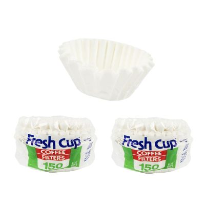 Merry Home 300PC 8-12 Cup Basket Coffee Filter – White color