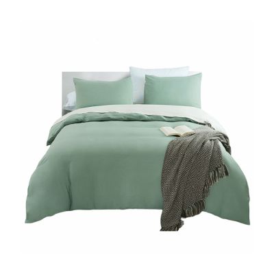 3 pieces classic Cool & Crisp 100% Washed Microfiber Duvet Cover Set (1 Duvet Cover 2 Pillowcases) - King/Queen