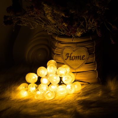 Solar String Lights Raindrop 20ft,30 LED 8 Modes Solar Power Lights