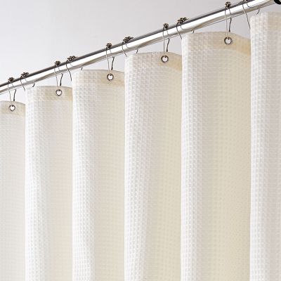 Merry Home Waffle Weave Shower Curtain – White color