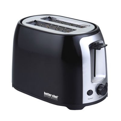 Better Chief 2 Slice Wide-Slot Toaster – Black color